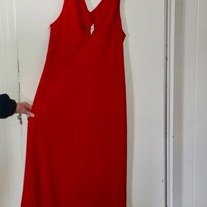 Red cocktail dress